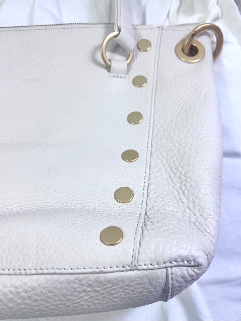 Hammitt Daniel Calla Bag. Lily White/Brushed Gold. - Picture 10 of 16
